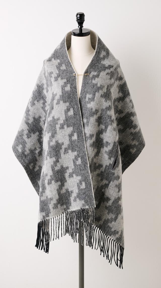 ウール千鳥リバーシブルストール