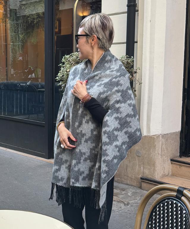 ウール千鳥リバーシブルストール_smr25aw-sf15