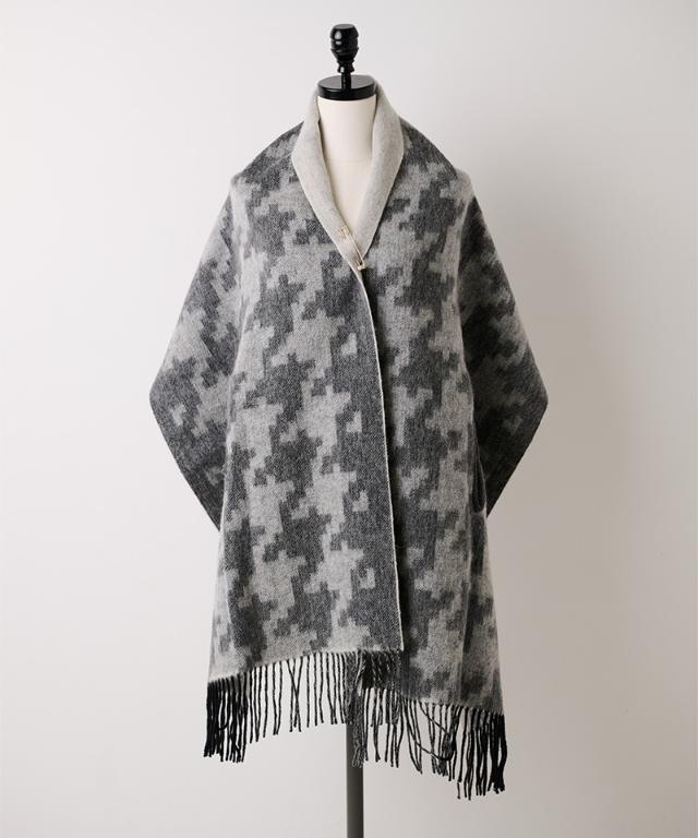 ウール千鳥リバーシブルストール_smr25aw-sf15