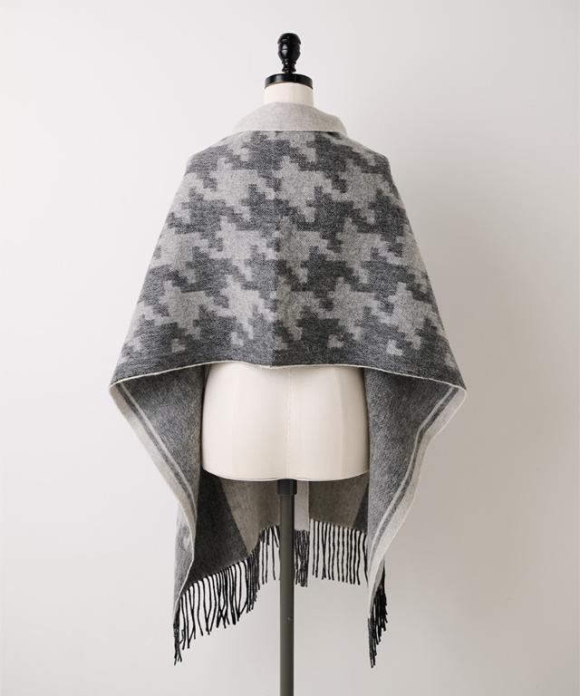 ウール千鳥リバーシブルストール_smr25aw-sf15