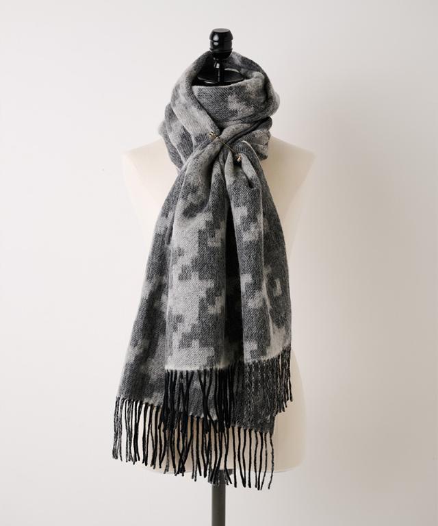 ウール千鳥リバーシブルストール_smr25aw-sf15