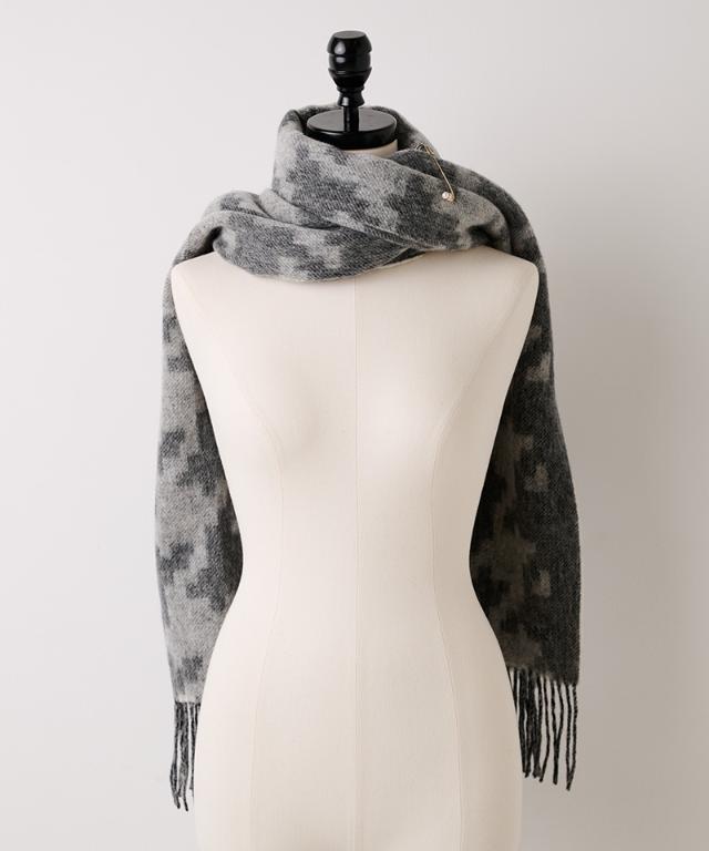 ウール千鳥リバーシブルストール_smr25aw-sf15