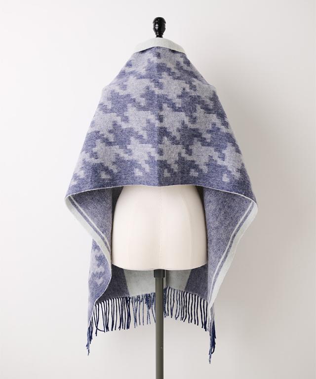 ウール千鳥リバーシブルストール_smr25aw-sf15