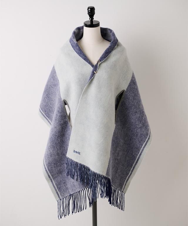 ウール千鳥リバーシブルストール_smr25aw-sf15