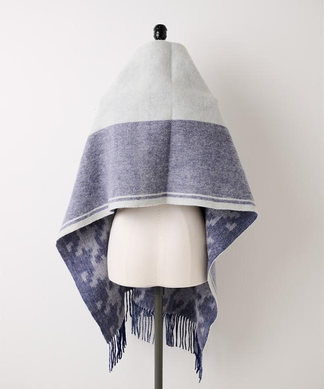 ウール千鳥リバーシブルストール_smr25aw-sf15