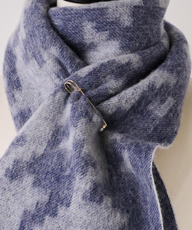 ウール千鳥リバーシブルストール_smr25aw-sf15