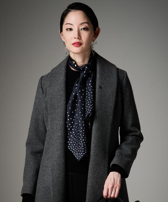 日本製ドットレオパード剣先スカーフ_smr25aw-sf16