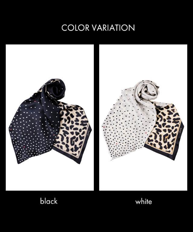 日本製ドットレオパード剣先スカーフ_smr25aw-sf16