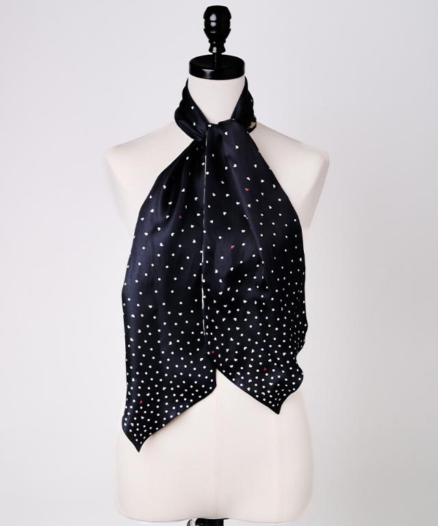 日本製ドットレオパード剣先スカーフ_smr25aw-sf16