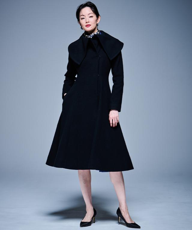 日本製ドットレオパード剣先スカーフ_smr25aw-sf16