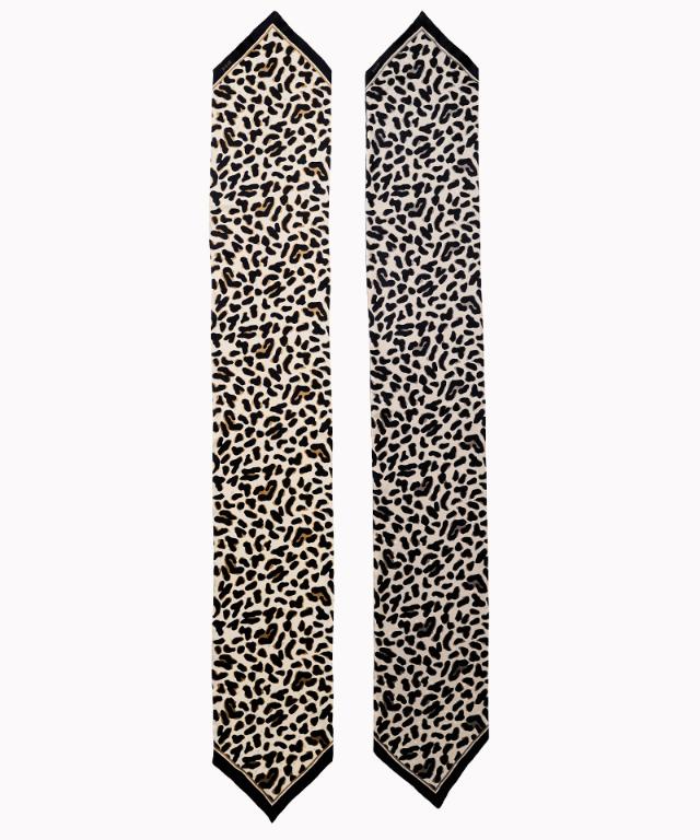 日本製ドットレオパード剣先スカーフ_smr25aw-sf16