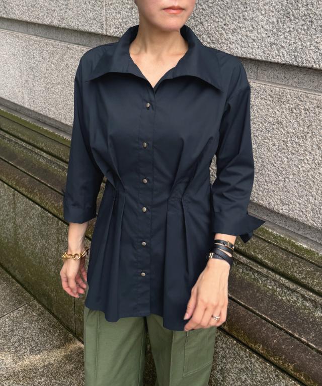 フレンチミリタリータックブラウス_smr26aw-bl53
