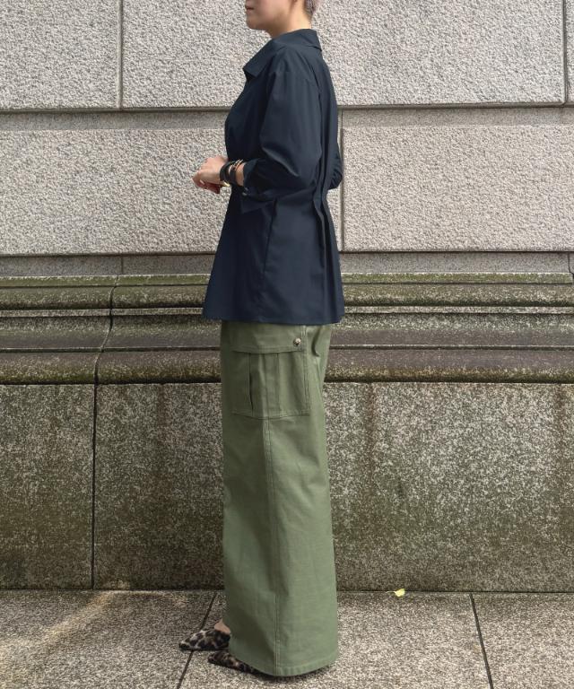 フレンチミリタリータックブラウス_smr26aw-bl53
