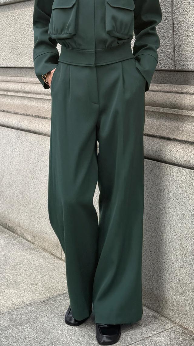 ウール美脚ワイドパンツ