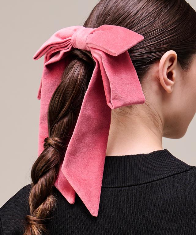 日本製別珍リボンヘアーゴム_smr26ss-ac16