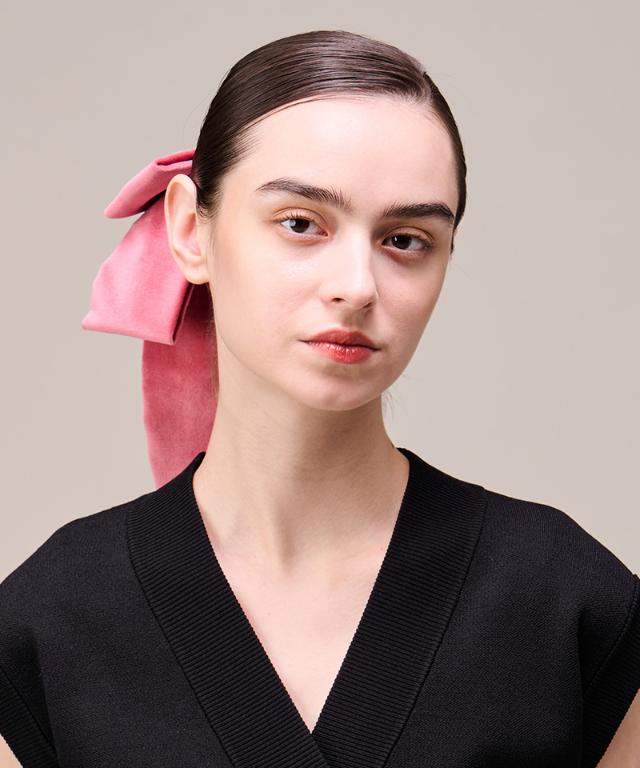 日本製別珍リボンヘアーゴム_smr26ss-ac16