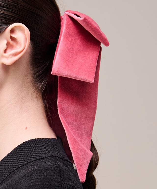 日本製別珍リボンヘアーゴム_smr26ss-ac16