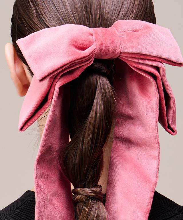 日本製別珍リボンヘアーゴム_smr26ss-ac16