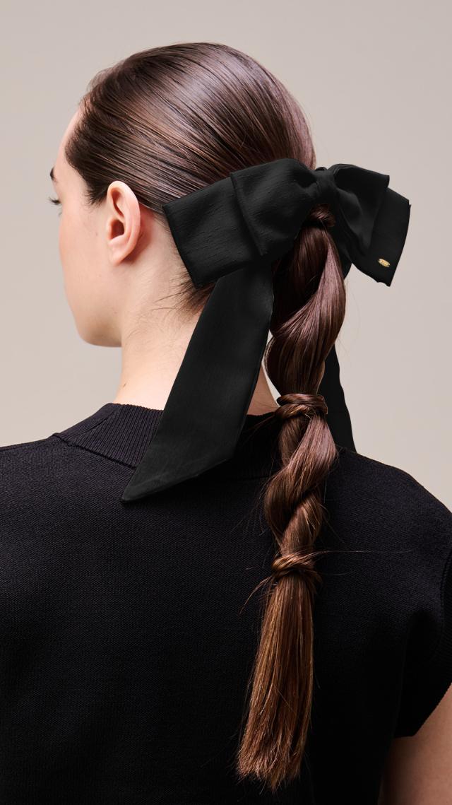 日本製シャンタンリボンヘアーゴム