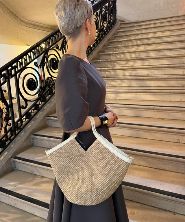 機能性イタリア素材サマーミディアムバッグ（ショルダー付）_smr26ss-bag03