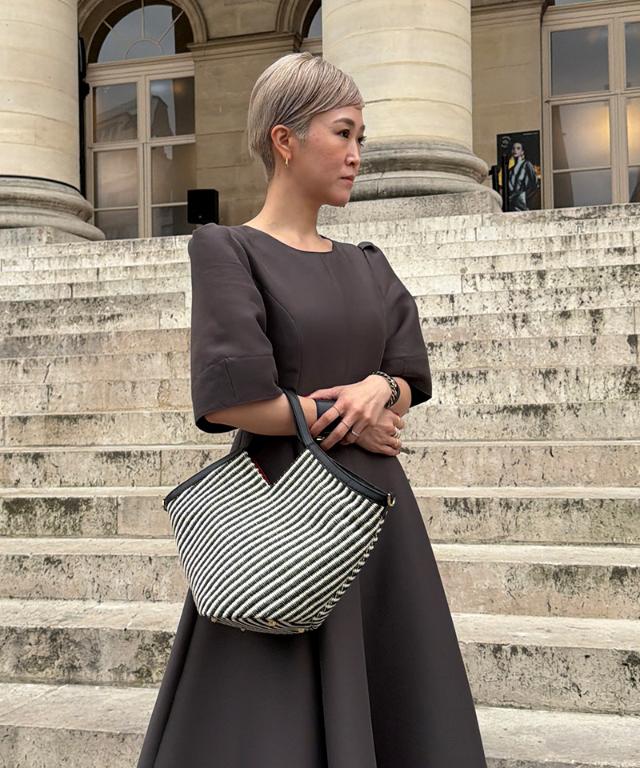 機能性イタリア素材サマーミディアムバッグ（ショルダー付）_smr26ss-bag03