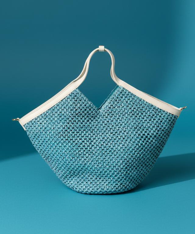 機能性イタリア素材サマーミディアムメッシュバッグ（ショルダー付）_smr26ss-bag04