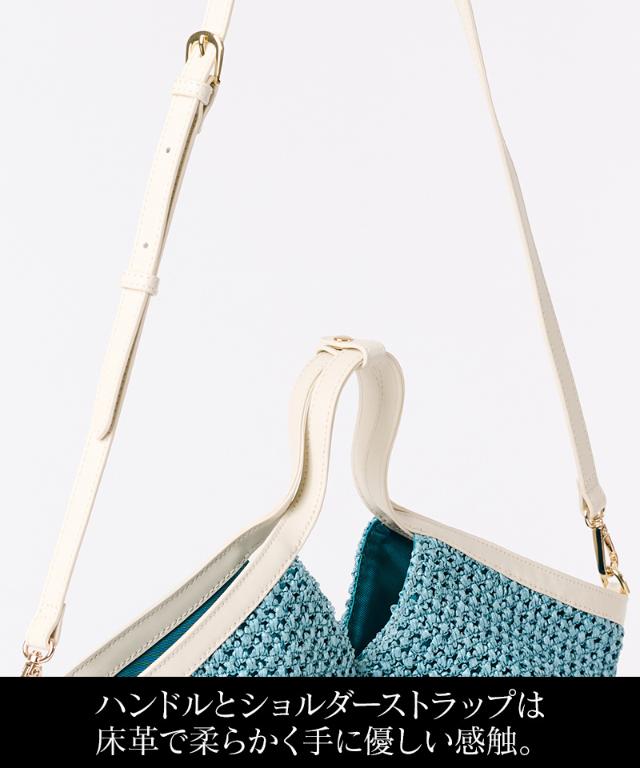 機能性イタリア素材サマーミディアムメッシュバッグ（ショルダー付）_smr26ss-bag04