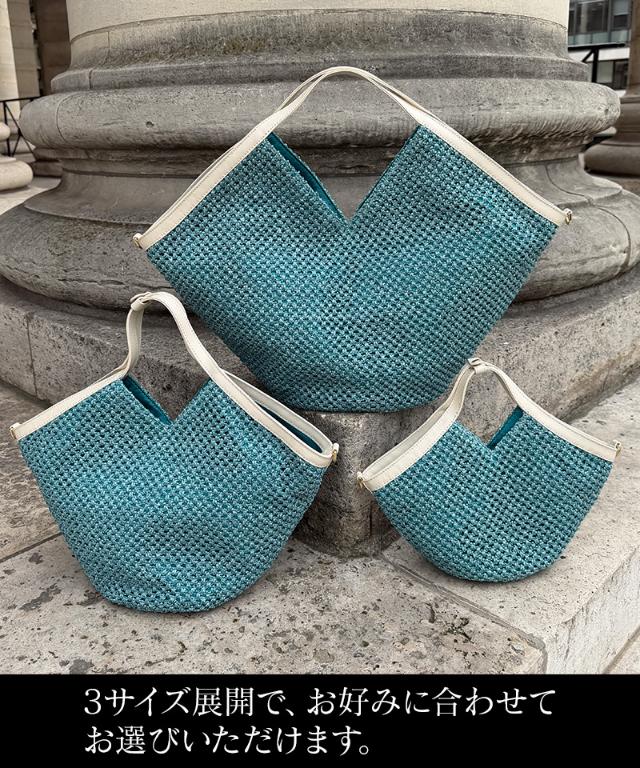 機能性イタリア素材サマーミディアムメッシュバッグ（ショルダー付）_smr26ss-bag04
