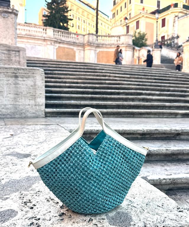 機能性イタリア素材サマーメッシュミニバッグ（ショルダー付）_smr26ss-bag06