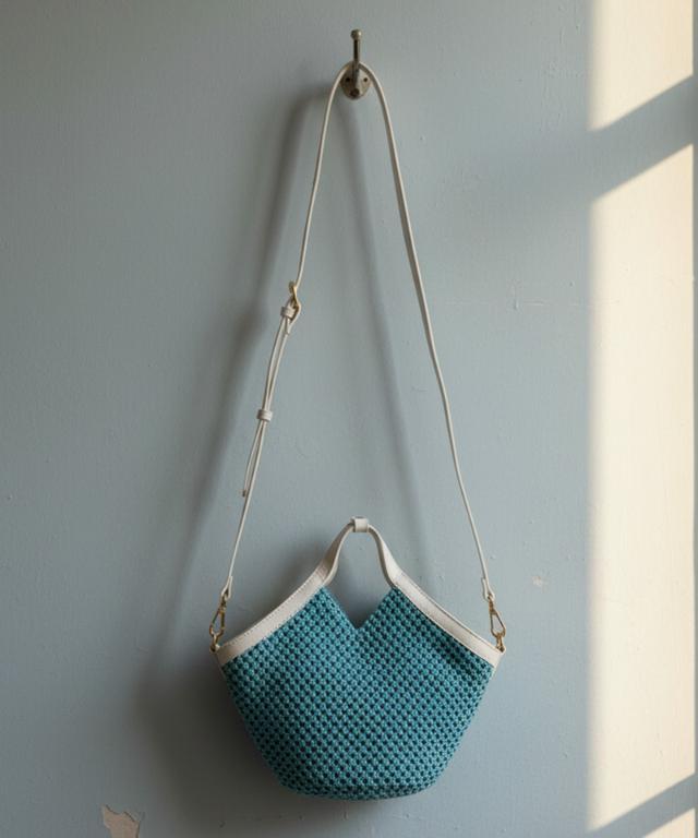 機能性イタリア素材サマーメッシュミニバッグ（ショルダー付）_smr26ss-bag06