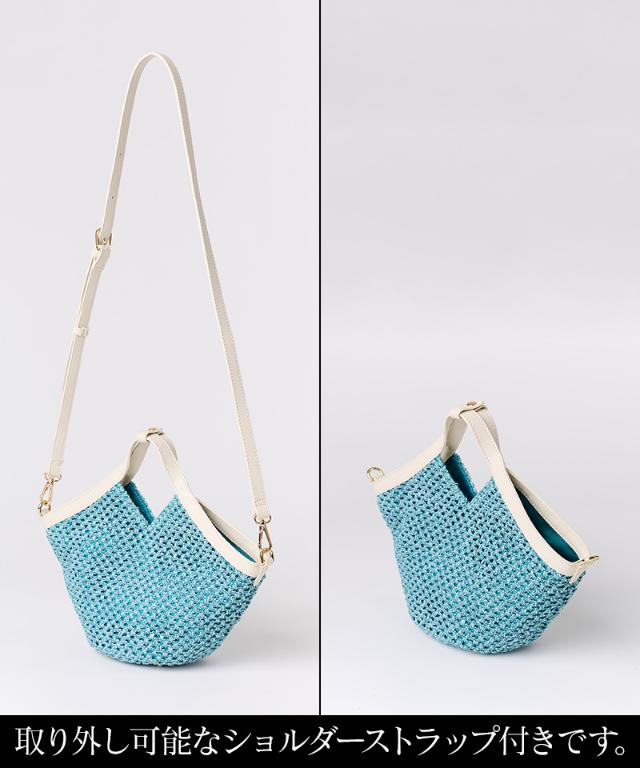 機能性イタリア素材サマーメッシュミニバッグ（ショルダー付）_smr26ss-bag06