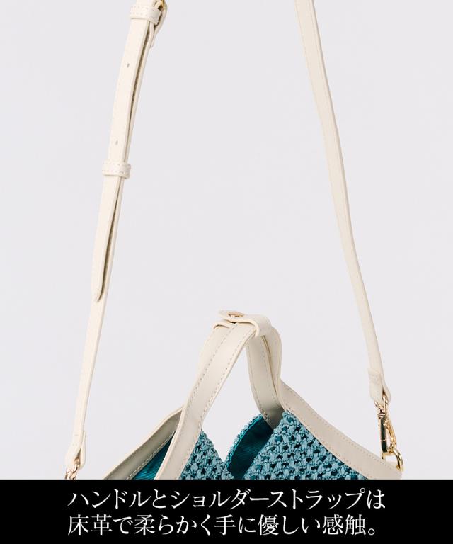 機能性イタリア素材サマーメッシュミニバッグ（ショルダー付）_smr26ss-bag06