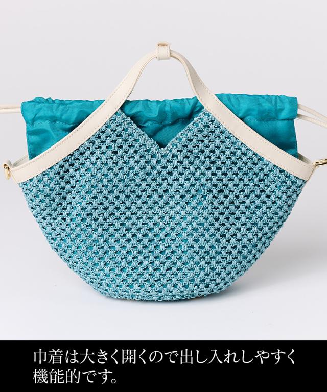 機能性イタリア素材サマーメッシュミニバッグ（ショルダー付）_smr26ss-bag06
