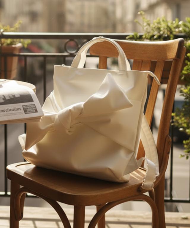 ２WAYリボンリュック・ホワイト（撥水生地）_smr26ss-bag18