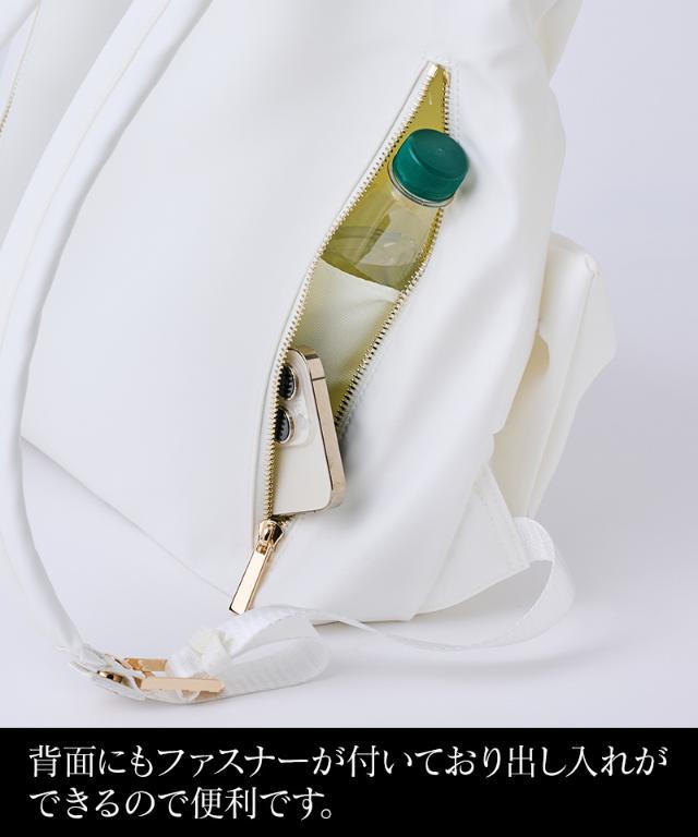 ２WAYリボンリュック・ホワイト（撥水生地）_smr26ss-bag18