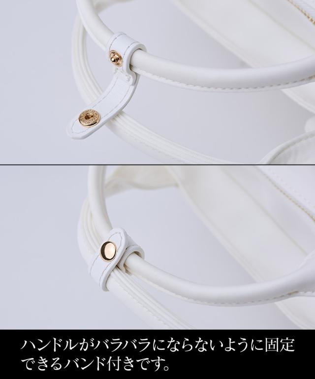 ２WAYリボンリュック・ホワイト（撥水生地）_smr26ss-bag18