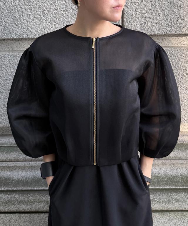 シアー立体ブルゾン（日本生地）_smr26ss-jk51