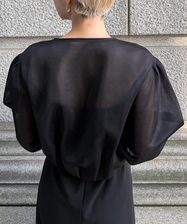シアー立体ブルゾン（日本生地）_smr26ss-jk51
