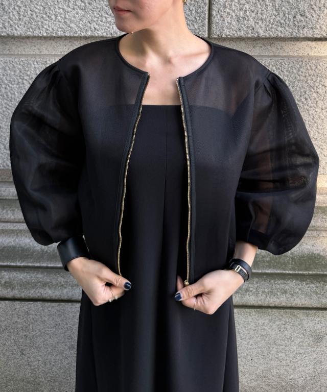 シアー立体ブルゾン（日本生地）_smr26ss-jk51