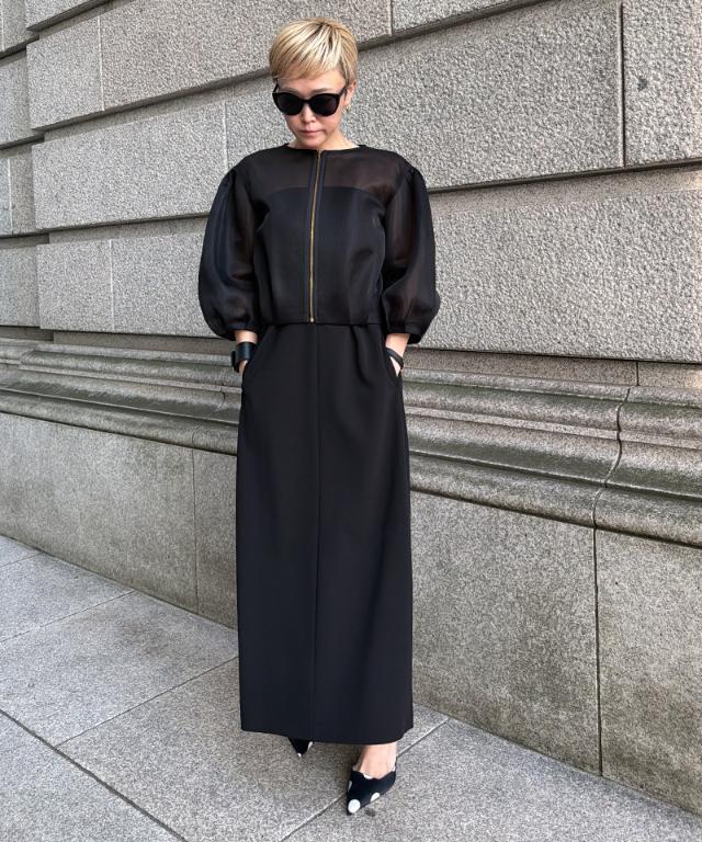 シアー立体ブルゾン（日本生地）_smr26ss-jk51