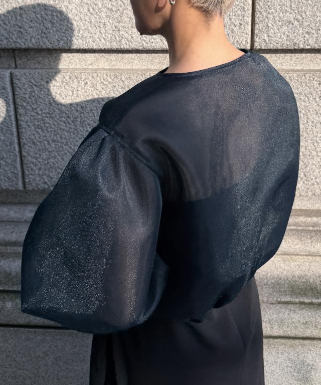 シアー立体ブルゾン（日本生地）_smr26ss-jk51