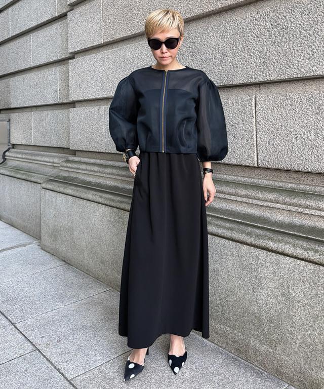 シアー立体ブルゾン（日本生地）_smr26ss-jk51