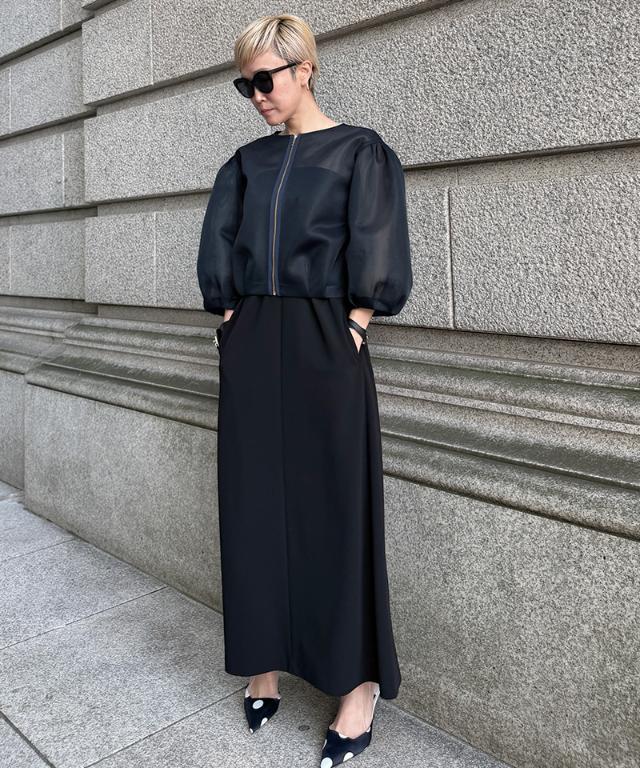 シアー立体ブルゾン（日本生地）_smr26ss-jk51