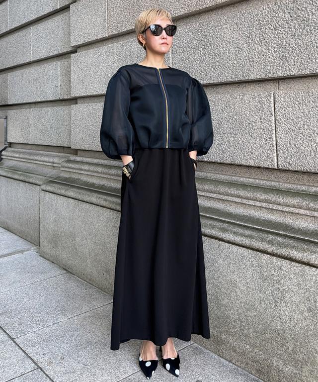 シアー立体ブルゾン（日本生地）_smr26ss-jk51