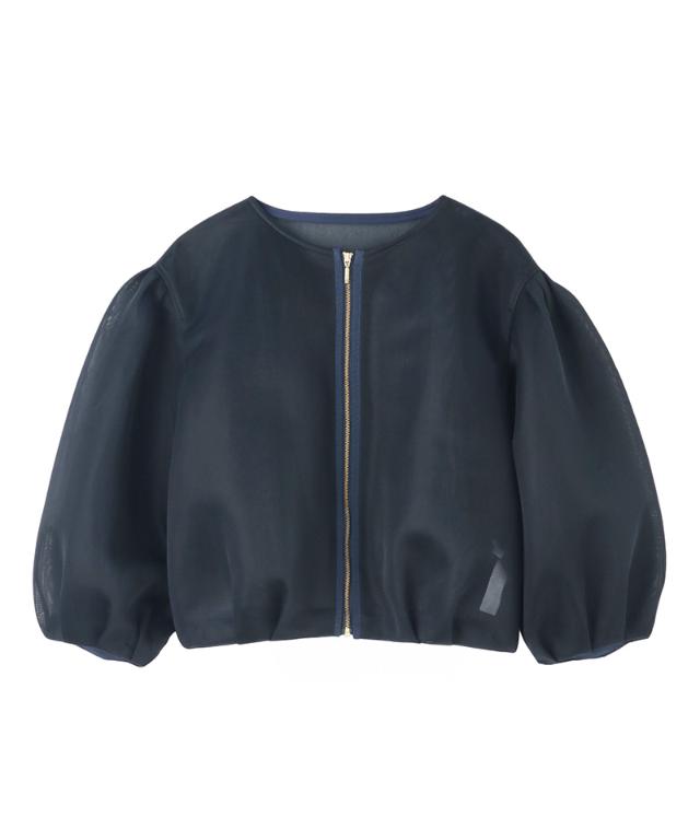 シアー立体ブルゾン（日本生地）_smr26ss-jk51