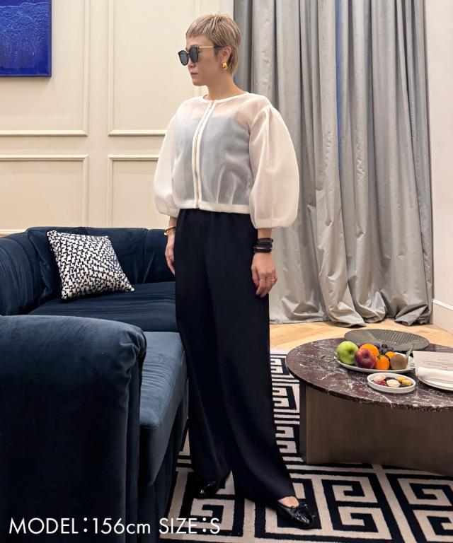 シアー立体ブルゾン（日本生地）_smr26ss-jk51