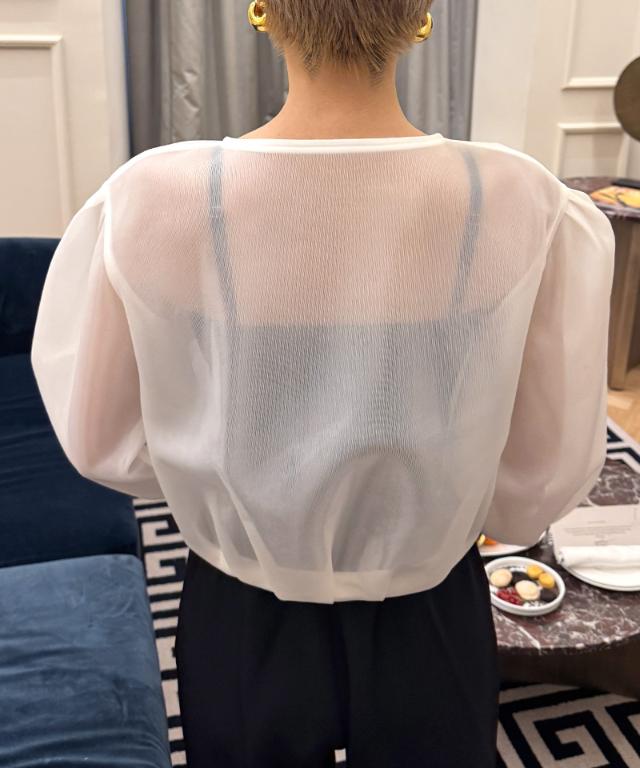 シアー立体ブルゾン（日本生地）_smr26ss-jk51