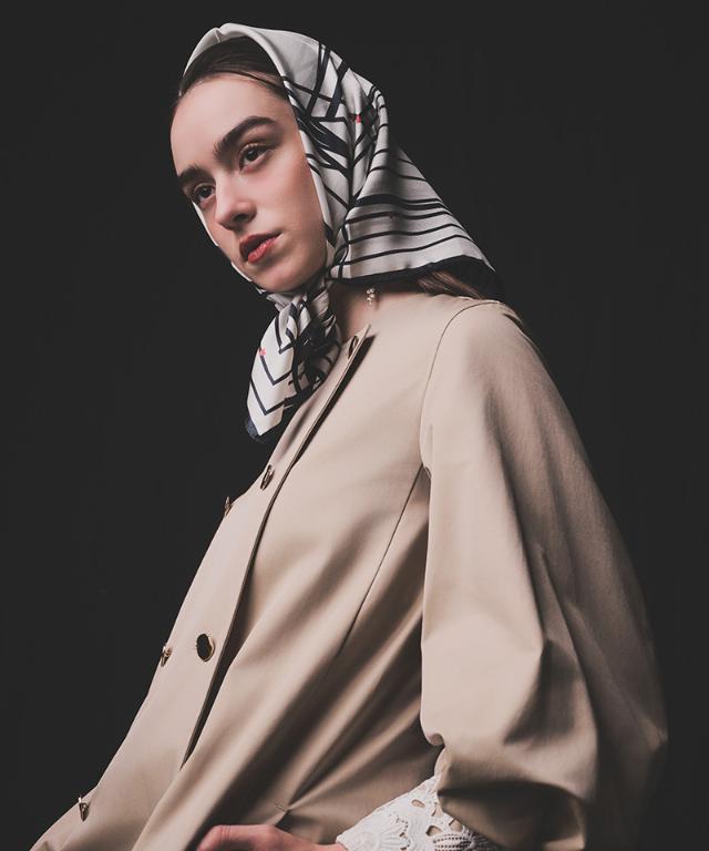 日本製ストライプハートシルクスカーフ_smr26ss-sf13