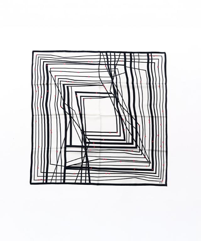 日本製ストライプハートシルクスカーフ_smr26ss-sf13