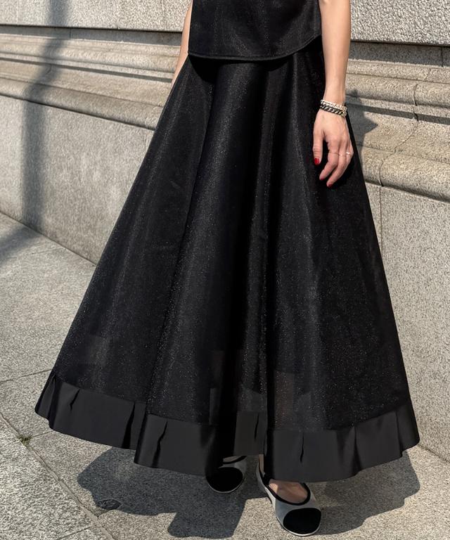 シアー立体スカート（日本生地）_smr26ss-sk52